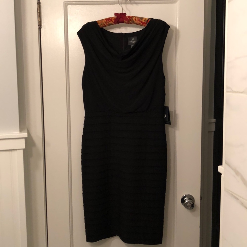 Adrianna Papell Black Sleeveless Dress